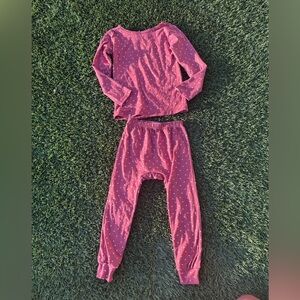 Cozys Girls Heart Pajama Set Size 3T